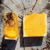 Essentail oils NATURAL HAND MADE CITRUS AND CALENDULA SOAP TOP AND SIDE Thriving People