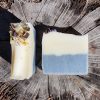 Essential oils Lemon and Eucalyptus Soap top and side Thriving People